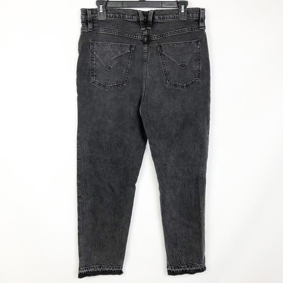 HUDSON Women Harlow Cigarette Jeans 32 US 14 Black Dark Lovely High-Rise NWOT - Picture 7 of 11